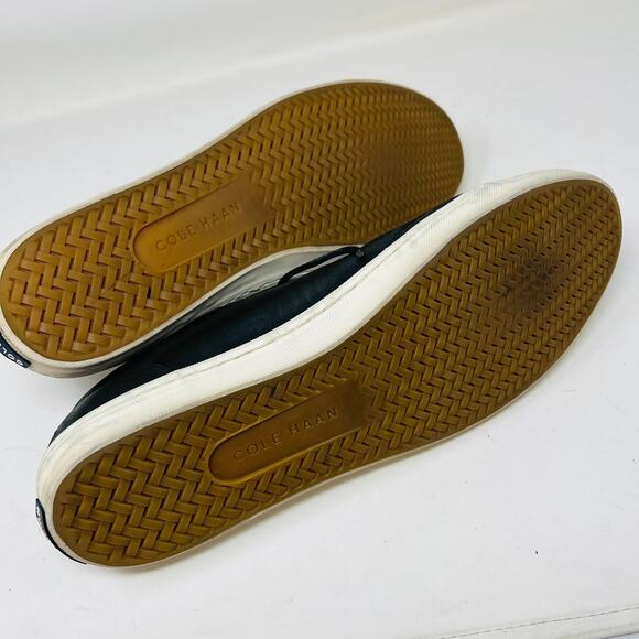 Cole Haan Smooth Leather Lace Up Shoe Sneaker Black - 12 - Picture 5 of 8